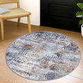 Round Area Rug 3 Ft Circle Entryway Rugs Round Washable Door Mat Indoor Entrance by iOhouze