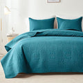 akkialla Teal King/Cal King Quilt Set, Ultrasonic Lightweight Bedspread Coverlet by akkialla
