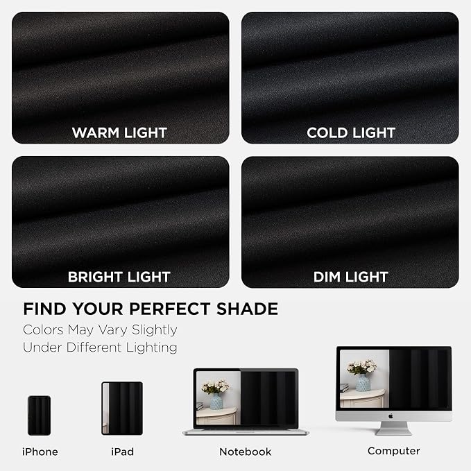 Joydeco Blackout Curtains 54 Inch Length 2 Panels Set, Thermal Insulated Long - Image 6