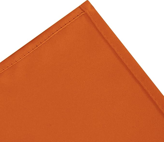 Blackout Curtains 52 x 95 inch/Orange Curtains Set of 2 Panels/Thermal - Image 7