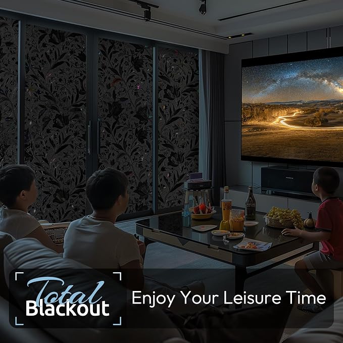 rabbitgoo Total Blackout Window Film, 23.6" x 157.4" | Sun Blocking Light - Image 7