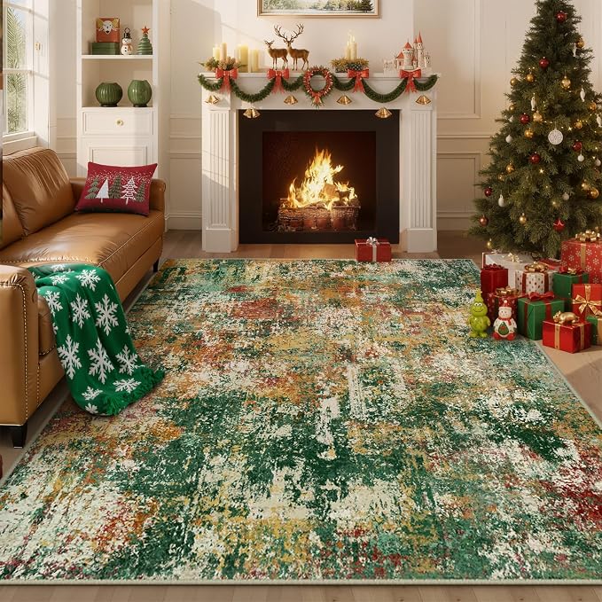 RELEANY Washable 3'x5' Abstract Area Rug - Image 9