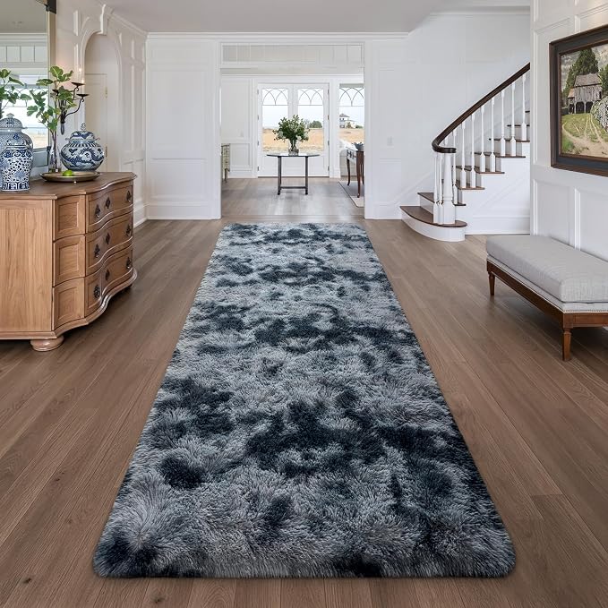 Deerhoo 3x10 Runner Rugs for Long Hallway Bedroom Kitchen, Plush Furry - Image 2