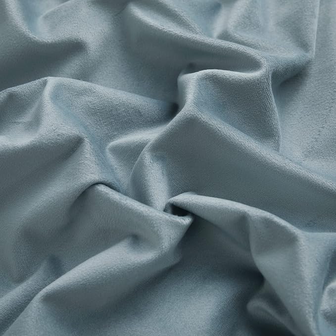 RYB HOME Blue Velvet Curtains 92 inches - Image 6