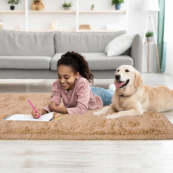 Soft Runner Rugs for Bedroom Living Room, Fluffy Plush Rug 2x6 for Kids Girls - Image 8