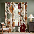 jinchan Beige Boho Floral Blackout Curtains 84 Inch Grommet 2 Panels | Room by JINCHAN