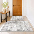 Small Abstract Area Rug Sets 2x3 and 3x5 Ft Door Mat Indoor Set, Washable Rugs by iOhouze