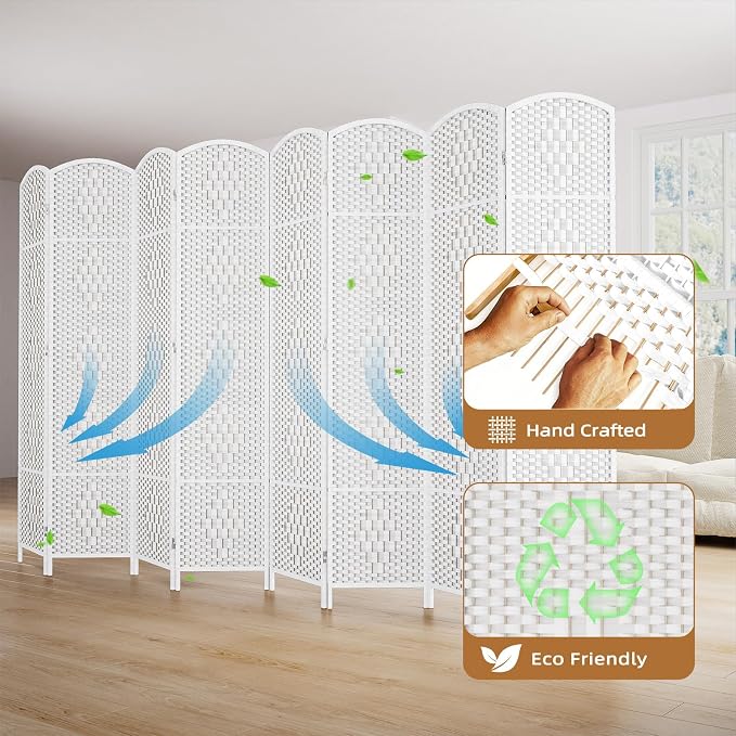 HALLYBEE Room Divider Panel, 6 Panel Partition Room Dividers Screen, Privacy - Image 5