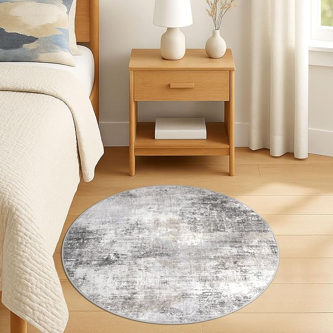 Round Area Rug 3 Ft Circle Entryway Rugs Round Washable Door Mat Indoor Entrance - Image 8