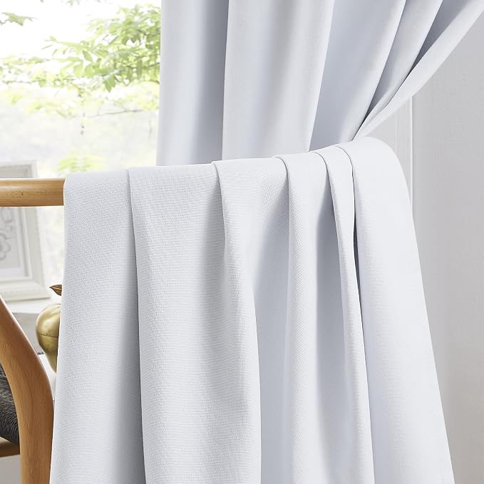 Blackout Extra Long Linen Look Curtain Draperies 126 Inches Long - Image 5