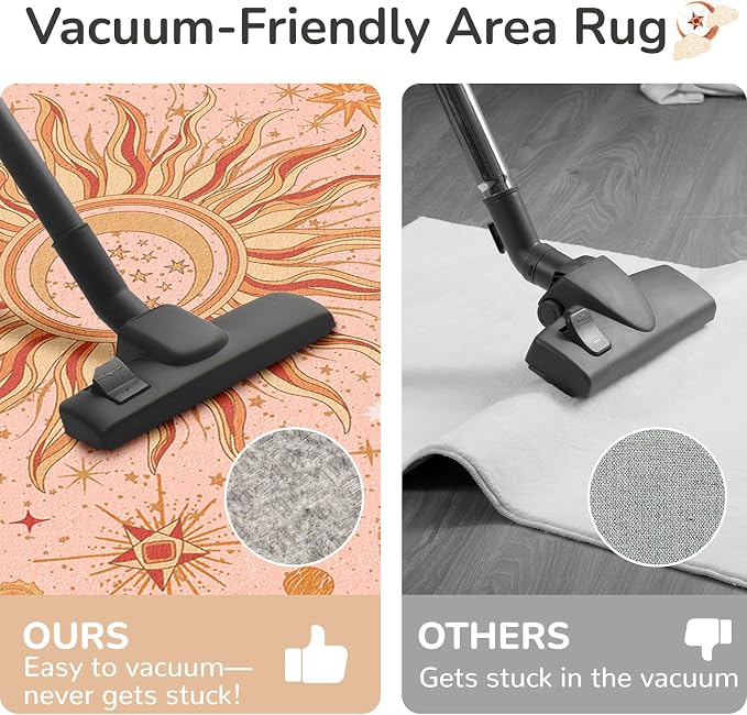 Vacuum-Friendly, 8x10 Washable Area Rug - Image 5