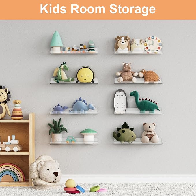 upsimples 8 Pcs 15" Acrylic Shelves - Image 5