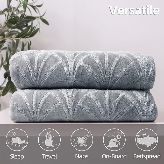 Whale Flotilla Soft Flannel Fleece Twin Size Blanket - Image 7
