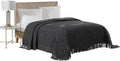Beatrice Home Fashions Medallion Twin Cotton Chenille Bedspread, Charcoal | by BeatriceHomeFashions