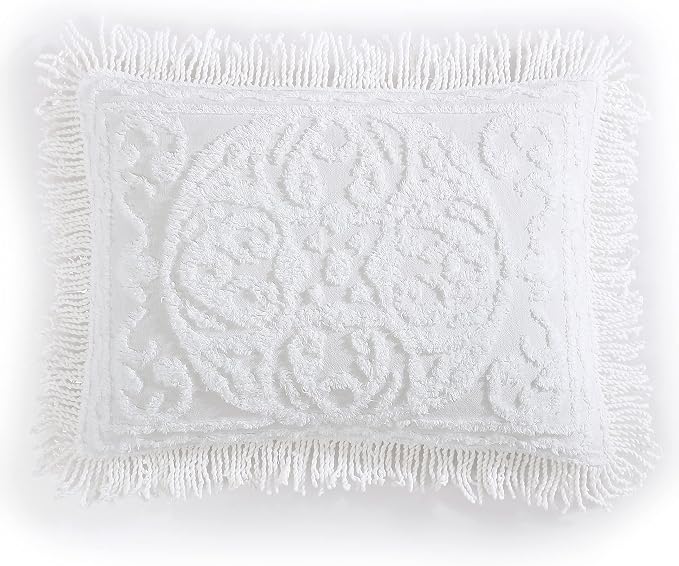 Beatrice Home Fashions Medallion King Cotton Chenille Sham, cozy plush 100% by BeatriceHomeFashions