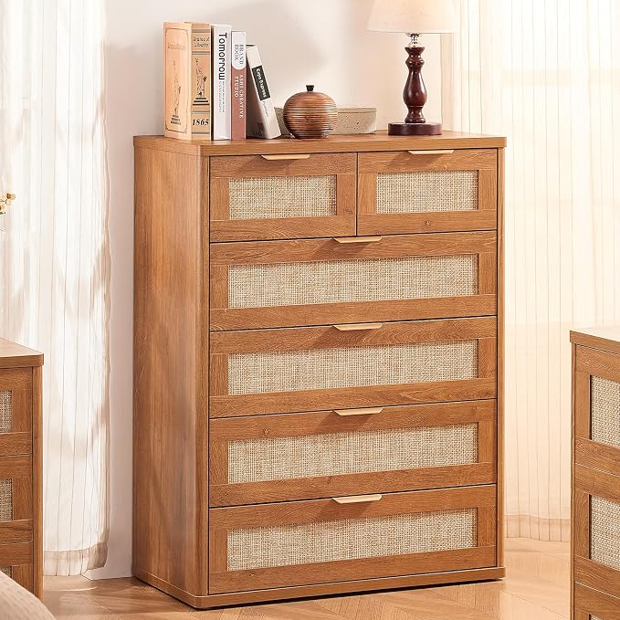 LEYAOYAO Rattan Dresser for Bedroom Set 2 - Image 4