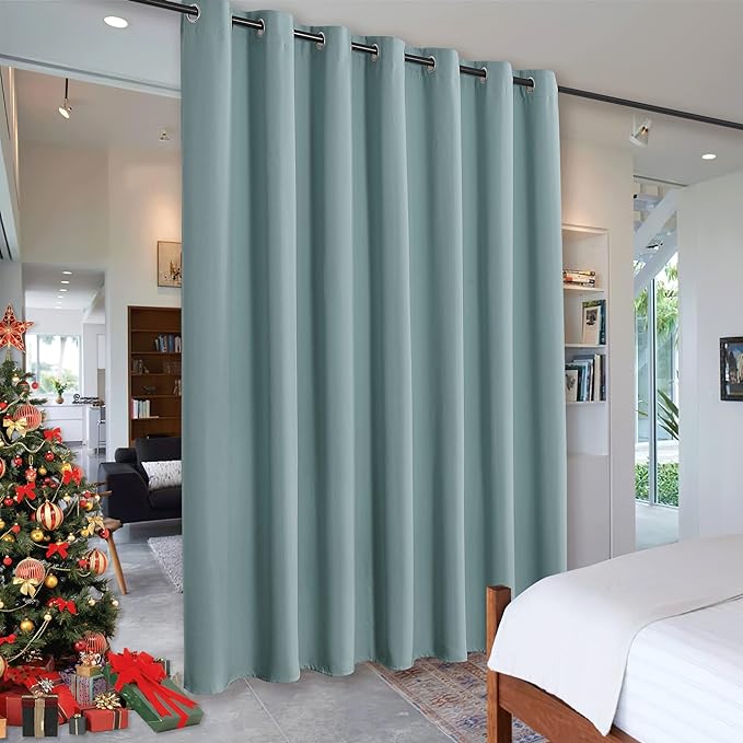 RYB HOME Privacy Curtain for Sliding Glass Door Locker Room Basement Closet | by RYBHOME