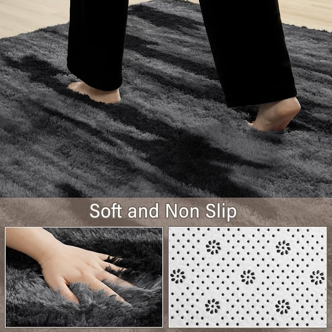 HOMORE 5x8 Area Rug for Living Room, Plush Rug for Dorm Home Floor Decor - Image 2