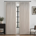 Greyish Beige 70 Inch Extra Wide Pinch Pleated Curtains 96 Inches Long 2 Panels by PleatedDrapes