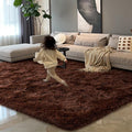 HOMORE Brown Rugs for Living Room, 5x8 Feet Fluffy Shag Area Rug for Bedroom by Homore