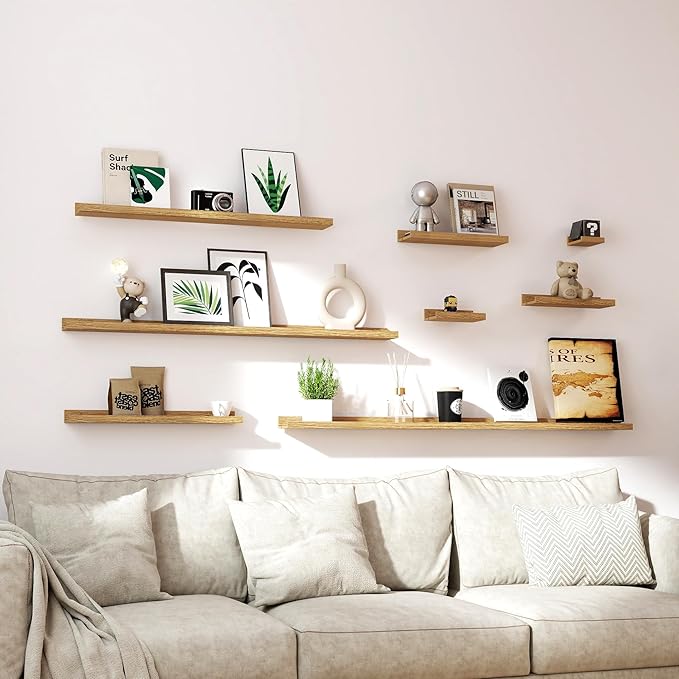 Oak Floating Shelves for Wall Decor, 30 in Shelf - Image 7