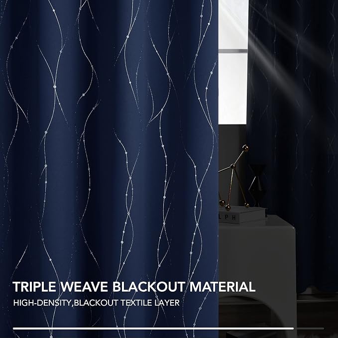 Deconovo Living Room Curtains 84 Inches Long, Thermal Insulated, Room Darkening - Image 4