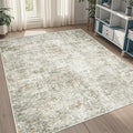 5x8 Area Rugs for Living Room Washable Bedroom Dining Room Beige Brown | Modern by Aelenmu