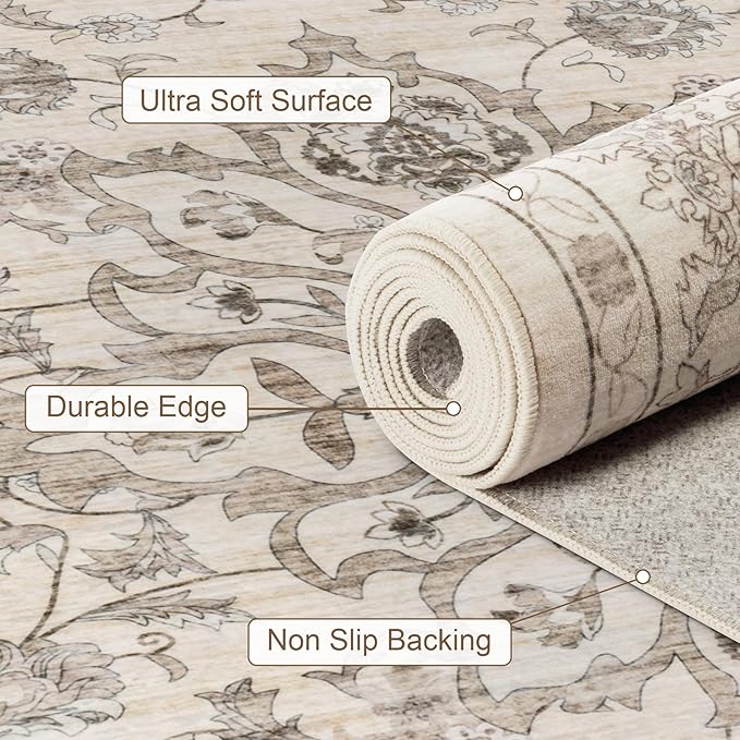 6x9 Area Rugs Living Room: Washable Rug - Image 7