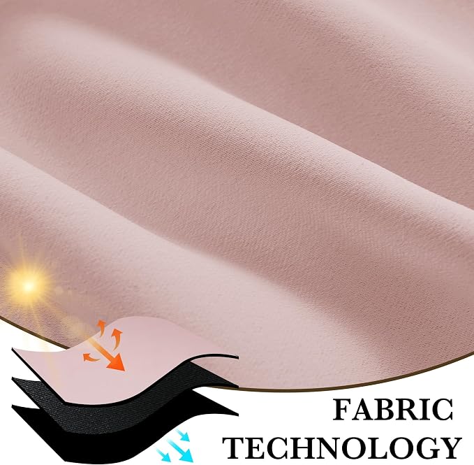 RYB HOME 100% Blackout Basement Curtains 24 inches Long, Heat & UV Blocking | - Image 7