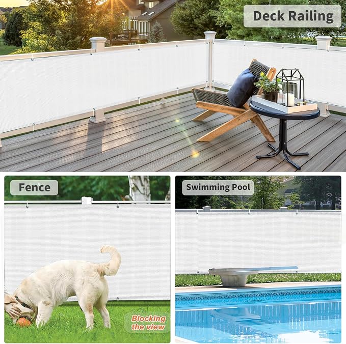 LOVE STORY 3' x 4' Balcony Privacy Screen Cover - Image 4
