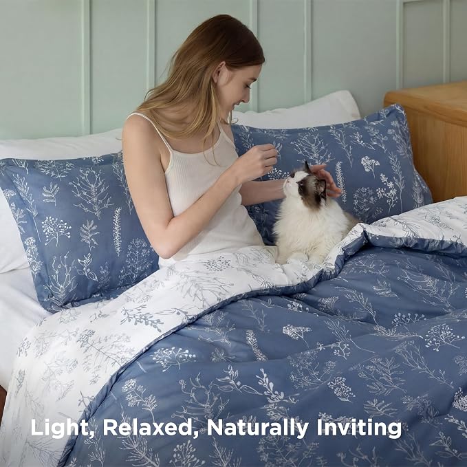 Bedsure Infinity Blue Full Comforter Set - Image 3