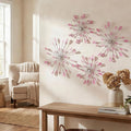 ZEXUIRU 4 Set Silver Starburst Wall Art by ZEXUIRU