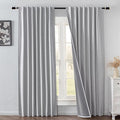 IGEMAEVE Blackout Curtains for Bedroom Grommets Ivory White 52" W x 90" L | by IGEMAEVE