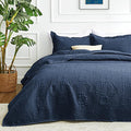 Love's cabin California King Size Quilt Bedding Set Navy Bedspreads by Lovescabin