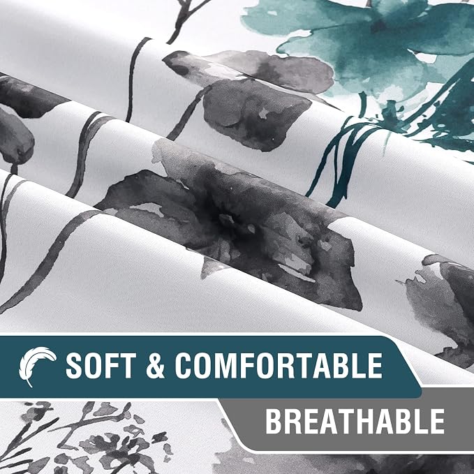 H.VERSAILTEX 100% Blackout Curtains 84 inch Length 2 Panels Set Cattleya Floral - Image 8