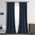 Joywell 100% Blackout Linen Curtains 102 Inches Long by Joywell