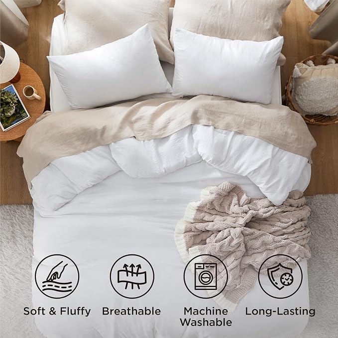 Bedsure Super King Comforter Set, 3 Pieces GentleSoft™ Bed Set, 1 Lightweight - Image 4