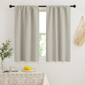 RYB HOME 54 inch Curtains for Living Room Bedroom, Rod Pocket | Thermal by RYBHOME