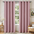 Joydeco Blackout Curtains 72 Inches Long 2 Panels Burg, Room Darkening Curtains by JOYDECO