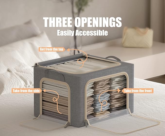 3 Openings Clothes Storage Bins - Image 3