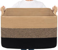 Goodpick 85L Large Woven Blanket Basket, Pillows & Toys, Living Room, Bedroom & by Goodpick