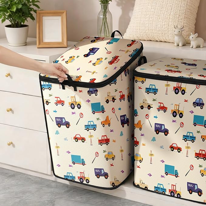 2pcs blanket storage bag for under bed, closet organizers 95L | quilt duvet - Image 6