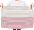 Goodpick Large Woven Rope Blanket Basket, Nursery & Bedroom Organization by Goodpick