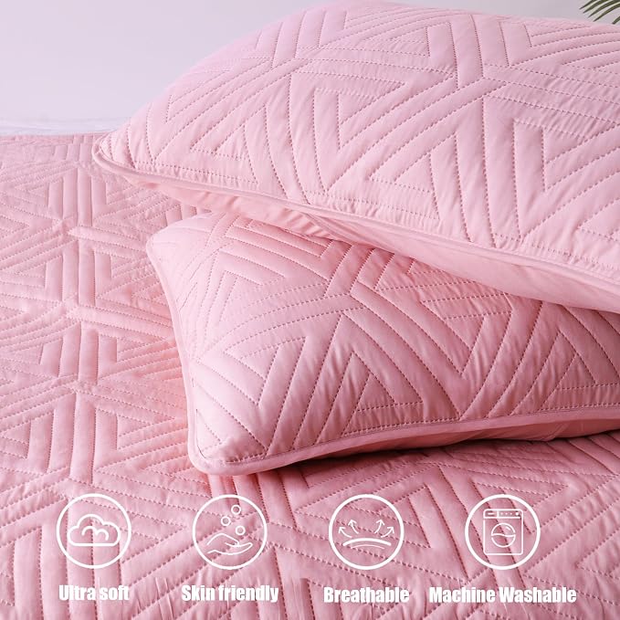 Whale Flotilla Soft Geometric King Quilt Set - Image 6