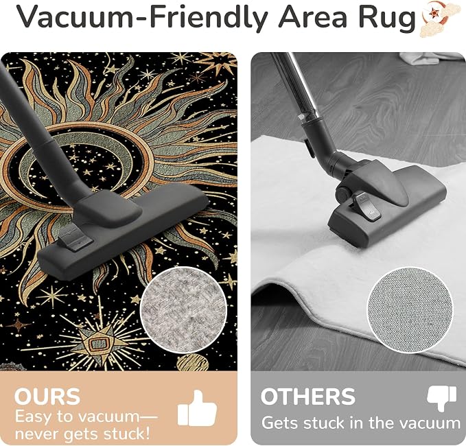 Vacuum-Friendly, 4x6 Washable Area Rug - Image 4