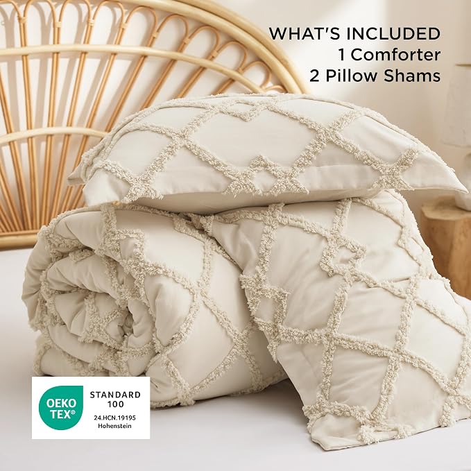 Bedsure Boho Comforter Set Queen - Image 5