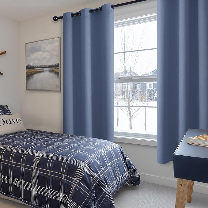 Blackout Curtains for Bedroom, 38 x 72 Inches Long, Window Curtains for Living - Image 6
