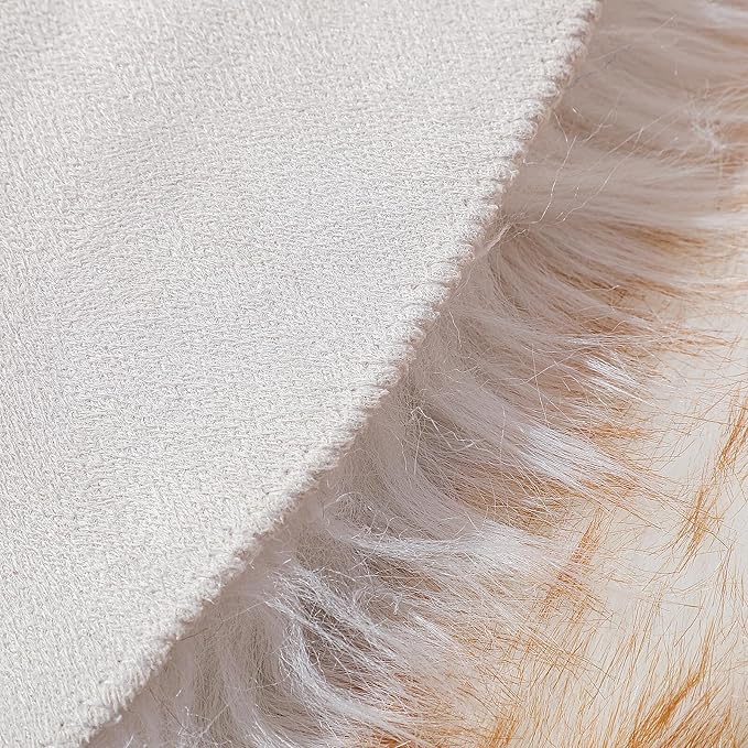 linmopm Faux Fur Rug Sheepskin Shag Fluffy Fuzzy 4x6 ft Rugs - Image 5