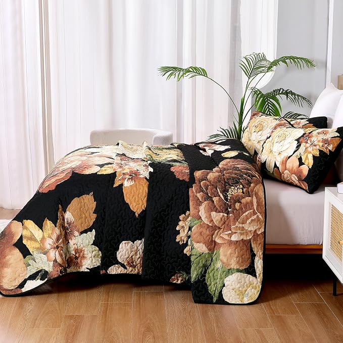 WONGS BEDDING Quilt Queen Size, Soft Microfiber Lightweight Farmhouse Bed Cover - Image 5