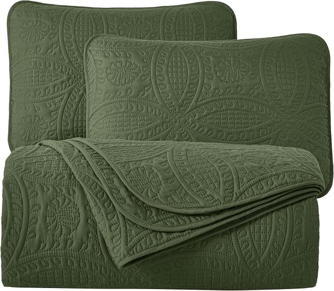 Chezmoi Collection Austin King Oversized Bedspread Set, 3-Piece Pinsonic - Image 9